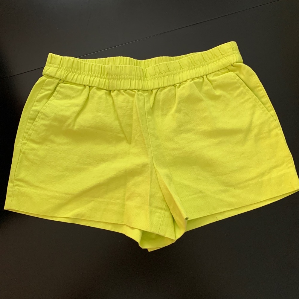 J. Crew lime green shorts size 6.